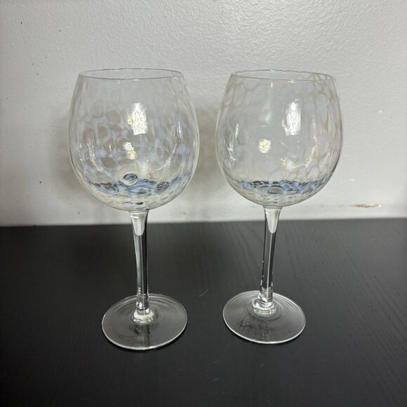 Anthropologie Glass Wine Glasses for sale | eBay Pair/Set of 2 ANTHROPOLOGIE 9\